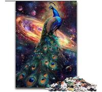 Puzzles 1000 pièces pour Adultes et Adolescents Paon Cosmique, Jouets Anti-Stress, Cadeaux d'anniversaire et Cadeaux Uniques pour Les 14 Ans et Plus (Taille 50x75cm)