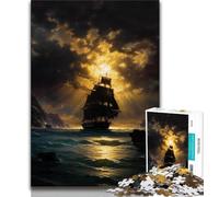 Puzzles 1000 pièces pour Adultes et Adolescents, Paysage de Coucher de Soleil, pour Adultes, décoration de Bureau, à partir de 14 Ans (Taille 75x50cm)