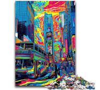 Puzzles 1000 pièces pour Adultes et Adolescents, Paysage Urbain de New York, Jeu éducatif Familial, décoration Murale, Cadeaux d'anniversaire et de Noël Uniques, 26x38cm