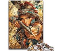 Puzzles 1000 pièces pour Adultes et Adolescents Princesse Indienne pour Les 14 Ans et Plus Jouets Anti-Stress Cadeau d'anniversaire de Noël 50x75cm