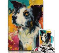 Puzzles 1000 pièces pour Adultes et Adolescents, Puzzles Berger Australien pour Adultes, Anti-Stress, défi Difficile, Jouets de décoration pour la Maison (Taille 75x50cm)