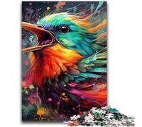 Puzzles 1000 pièces pour Adultes et Adolescents Puzzles colorés à Motif de moineaux pour Adolescents, avec Affiche et fiche de Questions-réponses pour Les 14 Ans et Plus (50x75cm)