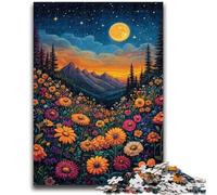 Puzzles 1000 pièces pour Adultes et Adolescents Puzzles de Coquelicots en vitrail pour Adultes, Cadeaux d'anniversaire, décoration Murale pour Les 14 Ans et Plus (38x26cm)