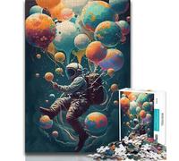 Puzzles 1000 pièces pour Adultes et Adolescents Puzzles de rêve d'astronaute pour Adolescents Apprentissage éducatif pour est idéal comme Cadeau pour Toute la Famille 38x26cm