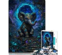 Puzzles 1000 pièces pour Adultes et Adolescents,Puzzles éléphants mystérieux pour Adolescents,Jouets éducatifs et éducatifs,Jeux familiaux,Cadeaux d'anniversaire et Cadeaux Uniques (Taille 75x50cm)
