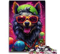 Puzzles 1000 pièces pour Adultes et Adolescents, Puzzles Hip-hop pour Chiots, adaptés à la décoration de Bureau pour Adolescents de 14 Ans et Plus (50x75cm)