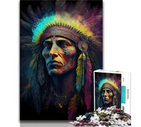 Puzzles 1000 pièces pour Adultes et Adolescents,Puzzles Indiens pour Adolescents,Jeux d'activités familiales stimulants,Jouets à Faire soi-même pour décoration Murale de la Maison,Cadeaux (75x50cm)