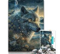 Puzzles 1000 pièces pour Adultes et Adolescents Puzzles Loup Fantastique pour Adultes, Cadeaux d'anniversaire Uniques pour Les Enfants de 14 Ans et Plus (Taille 75x50cm)
