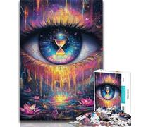 Puzzles 1000 pièces pour Adultes et Adolescents Puzzles Sablier dans Les Yeux pour Adultes Design Dynamique et Unique Expérience de Puzzle relaxante et stimulante 38x26cm