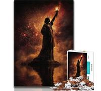 Puzzles 1000 pièces pour Adultes et Adolescents Statue de la Liberté Puzzles pour Adultes Jeu Stimulant pour est idéal comme Cadeau pour Toute la Famille 38x26cm
