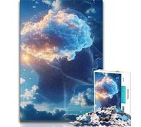 Puzzles 1000 pièces pour Adultes et Adolescents Storm Brain, Jeux Amusants, décoration Murale, Cadeaux d'anniversaire et de Noël Uniques (Taille 75x50cm)