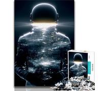 Puzzles 1000 pièces pour Adultes et Adolescents, thème Astronaute Fantastique, Jeu éducatif Familial avec pièces de Formes aléatoires entièrement emboîtables (75x50cm)