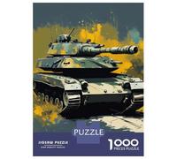 Puzzles 1000 Pièces pour Adultes Et Adolescents US Tank Puzzles Anti-Stress, Jouets À Assembler, Modèles Uniques, Cadeaux d'anniversaire 38x26cm/1000pcs
