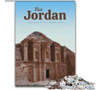 Puzzles 1000 pièces pour Adultes et Adolescents, Visite de la Jordanie, adaptés aux Personnes de 14 Ans et Plus, Jeux éducatifs, Cadeaux du Père Noël Secret, 26x38cm