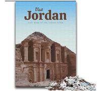 Puzzles 1000 pièces pour Adultes et Adolescents, Visite de la Jordanie, Jeu éducatif, défi, Jouet pour améliorer la mémoire, pour Les 14 Ans, 75x100cm
