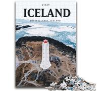 Puzzles 1000 pièces pour Adultes et Adolescents, Visite de l'Islande, Jeux éducatifs, décoration d'intérieur, idéal pour la décoration de Bureau (26x38cm)