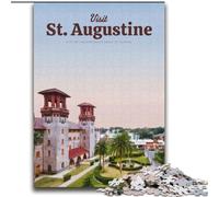 Puzzles 1000 pièces pour Adultes et Adolescents, Visite de Saint Augustin, Jeux éducatifs, décoration d'intérieur, Collection d'artistes, Beaux-Arts (38x52cm), 1000 pièces