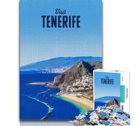 Puzzles 1000 pièces pour Adultes et Adolescents Visite de Tenerife, Jeu Stimulant et Familial, Collection d'artistes, Beaux-Arts à partir de 14 Ans, 38x26cm