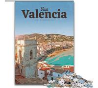 Puzzles 1000 pièces pour Adultes et Adolescents, Visite de Valence, Jeu éducatif, défi, Jouet pour améliorer la mémoire, pour Les 14 Ans, 50x75cm