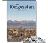 Puzzles 1000 pièces pour Adultes et Adolescents, Visite du Kirghizistan, séjour au Pays des Merveilles, pièces entièrement emboîtables de Formes aléatoires (38x52cm), 1000 pièces