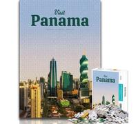 Puzzles 1000 pièces pour Adultes et Adolescents Visite du Panama, Jeu Stimulant et Familial, Collection d'artistes, Beaux-Arts à partir de 14 Ans, 38x26cm