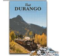 Puzzles 1000 pièces pour Adultes et Adolescents Visitez Durango pour et à partir de 14 Ans Jouez aux Jouets Car C'est idéal comme Cadeau pour Toute la Famille (38x52cm) 1000 pièces