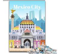 Puzzles 1000 pièces pour Adultes et Adolescents, Voyage à Mexico, Jeu éducatif, défi, Jouet pour améliorer la mémoire, pour Les 14 Ans, 26x38cm