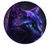 Puzzles 1000 pièces pour Adultes et Enfants Puzzle sphérique Galaxy Catce Violet Planche 100% recyclée de qualité supérieure 67,5 x 67,5 cm