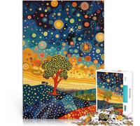 Puzzles 1000 pièces pour Adultes Étoiles du Matin à la manière de Klimt Jeu Pratique Renforcer l'amour Entre Les Couples 75x50cm