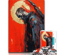 Puzzles 1000 pièces pour Adultes Fantasy Angel Knight, Aide Le Cerveau à exercer des Jouets addictifs pour cultiver la Patience, Collection d'artistes, Beaux-Arts (75x50cm)