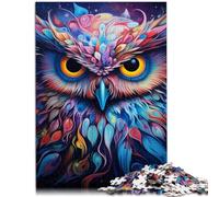 Puzzles 1000 pièces pour Adultes Fantasy Art Owl Puzzle éducatif Jeu Familial 26x38cm est idéal comme Cadeau pour Toute la Famille