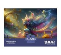 Puzzles 1000 Pièces pour Adultes Fantasy Forest with Mystical Woman Puzzles pour Adultes, Jeux De Détente, Cadeaux pour Femmes, Cadeaux d'anniversaire Et De Noël Uniques 52x38cm/1000pcs