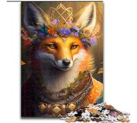 Puzzles 1000 pièces pour Adultes Fantasy Fox Impossible Puzzles pour Adultes pour Adolescents Jeux éducatifs Cadeaux (Taille 26x38cm)