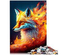 Puzzles 1000 pièces pour Adultes Fantasy Fox Puzzle Jeu Pratique 26x38cm Convient pour la décoration de Bureau pour Les Adolescents de 14 Ans et Plus