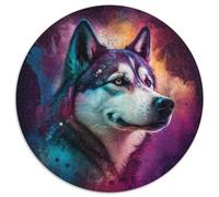 Puzzles 1000 pièces pour Adultes Fantasy Husky Puzzles en Carton Idéal pour Le Plaisir en Famille, la détente et Les Cadeaux de Vacances 67,5 x 67,5 cm