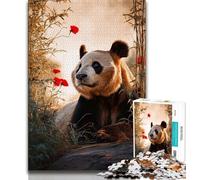 Puzzles 1000 pièces pour Adultes Fantasy Panda 1000 pièces pour Adultes, Design Dynamique et Unique Expérience de Puzzle relaxante et stimulante (Taille 38x26cm)