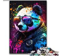 Puzzles 1000 pièces pour Adultes Fantasy Panda Puzzles pour Adultes 1000 Niveau de compétence Débutant, Idéal pour Les Cadeaux d'anniversaire et de Vacances (Taille 26x38cm)