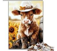 Puzzles 1000 pièces pour Adultes Farm Yak Puzzles pour Adultes 1000 pièces Jeu interactif Familial, Cadeau Casse-tête, Jouet éducatif (Taille 50x75cm)