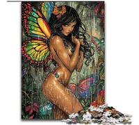 Puzzles 1000 pièces pour Adultes Fée Papillon, Éléphant, Jeu intellectuel, Cadeau d'anniversaire, Décoration Murale pour 14 Ans et Plus (Taille 50x75cm)