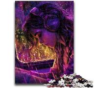Puzzles 1000 pièces pour Adultes, Femme écoutant de la Musique, Jouets éducatifs, Jeux de Famille, Cadeaux pour Amis et Famille, 50x75cm