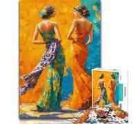 Puzzles 1000 pièces pour Adultes, Femmes africaines et Adolescentes, Jouets de Jeu, Chaque pièce est Unique - Jeu Familial Stimulant et Amusant (Taille 38x26cm)