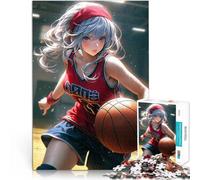 Puzzles 1000 pièces pour Adultes Fille de Basket-Ball Jouet éducatif d'apprentissage Renforcer l'amour Entre Les Couples 38x26cm
