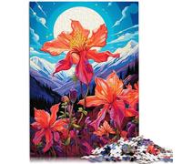 Puzzles 1000 pièces pour Adultes Fleurs colorées et charmantes Jouet éducatif intellectuel décompressant 26 x 38 cm Anti-Stress Vacances à la Maison tuez Le Temps