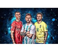 Puzzles 1000 pièces pour Adultes Football FC Messi Jouet éducatif de décompression intellectuelle Jeu Familial Amusant pour Enfants Adultes Puzzles stimulants Cadeau 70x50CM