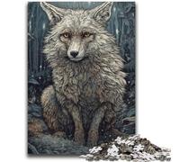 Puzzles 1000 pièces pour Adultes Forest Fox Relax Games Jeu éducatif pour Anniversaire, Noël pour et jusqu'à 14 Ans 50x75cm
