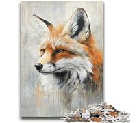Puzzles 1000 pièces pour Adultes Fox Art Aidez Le Cerveau à exercer des Jouets addictifs pour cultiver la Patience Collection d'artistes, Beaux-Arts 26x38cm