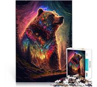 Puzzles 1000 pièces pour Adultes Galaxie de l'ours Fabriqué en Carton pour Les 14 Ans et Plus Jeu de décoration d'intérieur Bon Cadeau。Taille:38x52cm/14.96x20.47pouce