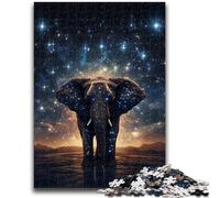 Puzzles 1000 pièces pour Adultes Galaxies Éléphants, Jeu Stimulant, Jouets, décoration Murale, Cadeaux d'anniversaire et de Noël Uniques (26x38cm)