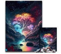 Puzzles 1000 pièces pour Adultes Galaxy Art Tree Puzzles en Carton Activité éducative pour Les compétences cognitives Amélioration des compétences cognitives 26x38cm/10,23x14,96 Pouces