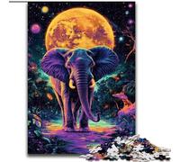Puzzles 1000 pièces pour Adultes Galaxy Elephant Jigsaw Puzzles 1000 pièces pour Adultes Fête d'anniversaire pour Hommes Femmes 26X38CM